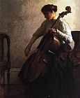 Joseph Decamp Famous Paintings - The Cellist